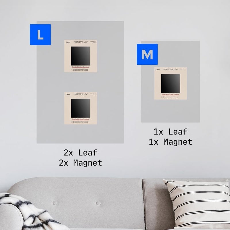 Displate مغناطيس للجدار مع خلفية لاصقة، مجموعة 3 قطع - ملصقات مغناطيسية للملصقات المعدنية - مجموعة تركيب للجدار بدون تلف - فن جدار مغناطيسي - سهل الإزالة واللصق - Image 3